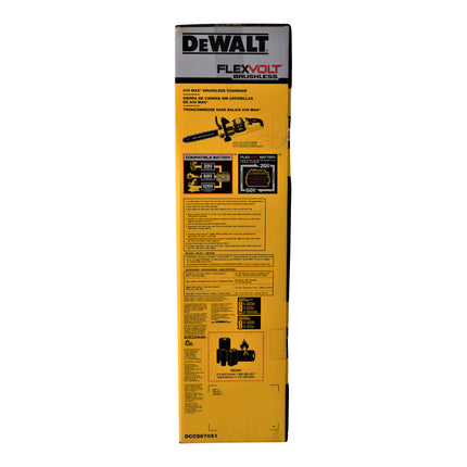 DEWALT DCCS670X1 FLEXVOLT 60V MAX 16in. Brushless Cordless Battery Powered Chainsaw Kit with (1) FLEXVOLT 3 Ah Battery & Charger