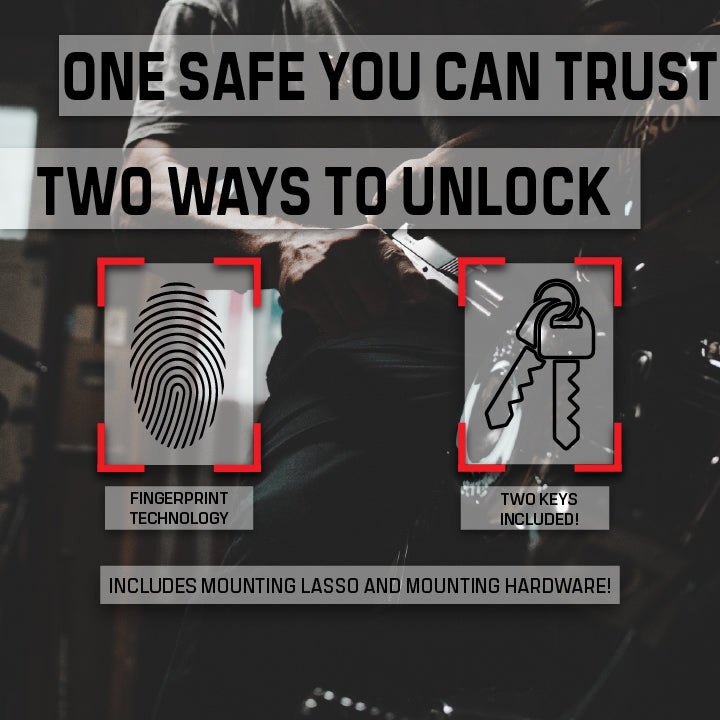 Black Rain Ordnance - Biometric Security Safe w/Key & Fingerprint Access