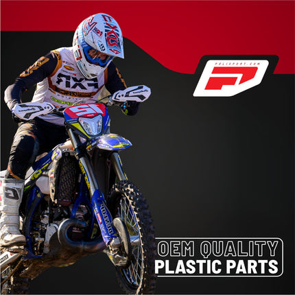 Polisport Motocross Motorcycles (MX) Swingarm Protector for Sherco 125/250/300 SE-R Enduro, 250/450 SEF-R Factory (2024-2026) Dirt Bikes - High Impact & Abrasion Resistance - Black