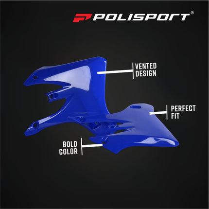 Polisport 8429200002 Radiator Scoops for Yamaha YZ250F YZ450F 2003-2005 and WR250F WR450F 2005?2006 – OEM Style Durable Blue Shrouds