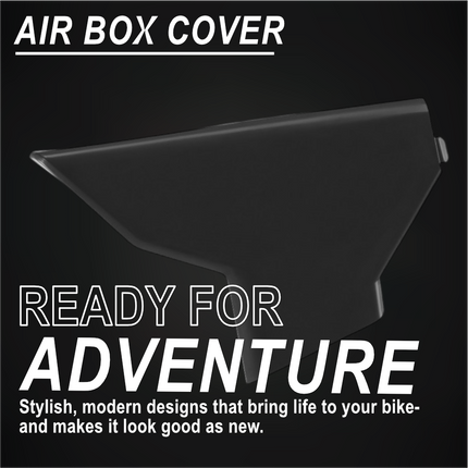 Polisport 8611800002 AirBox Cover for Husqvarna TC/FC 2025+ & TE/FE 2026+ – Black – OEM-Style Replica Plastic with Durable Gloss Finish Perfect Factory Fit Impact Resistant