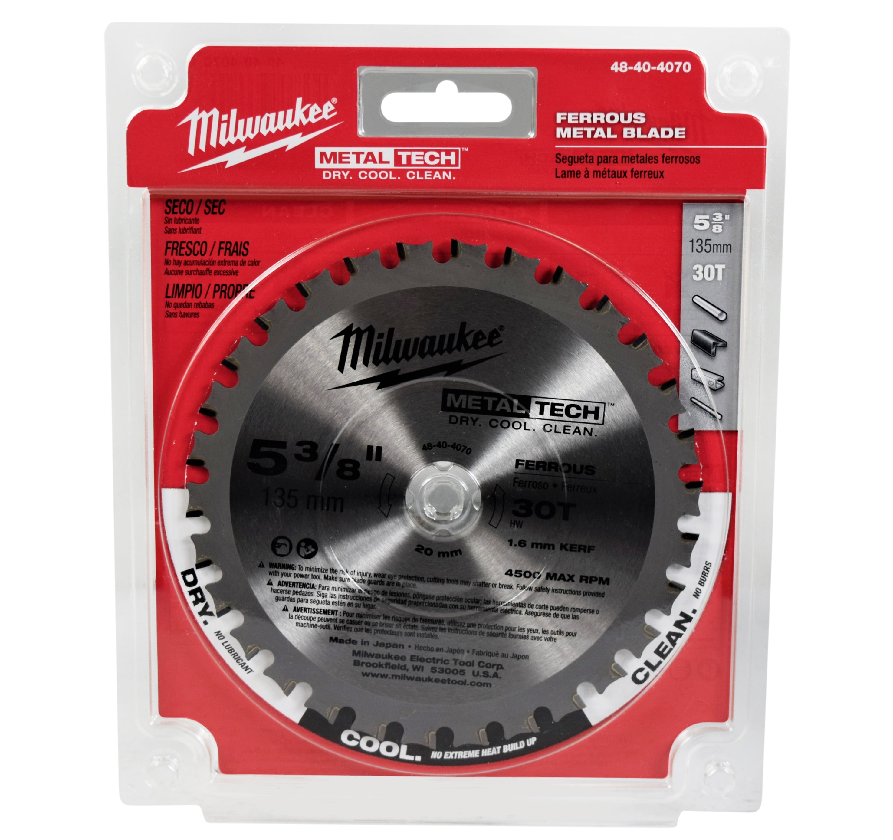 Milwaukee 48-40-4070 5-3/8-Inch 30T Ferrous Metal Blade