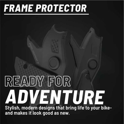 Polisport Motocross (MX) Motorcycle Frame Protector for Ténéré 700 (2019-2026) Dirt Bikes- OEM Quality for Superior Fit & Durable Protection, Easy Installation - Black