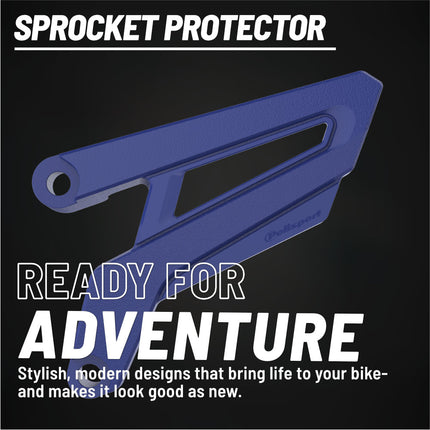 Polisport Front Sprocket Protector Guard Durable Impact Shield for KTM SX/XC/EXC/XCW 150-450 (2016-23), Husqvarna TC/TE/FC/FE 250-501 (2016-23), Mud-Resistant (Black)