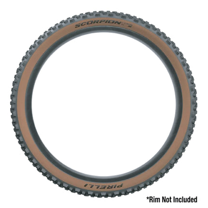 Pirelli Scorpion E-MTB M 65-584 (27.5 x 2.6) MTB Bicycle Tire - Versatile E-Mountain Bike Tire for Trail and Enduro Use, Mixed Terrain, E-Bike MTB, 120 TPI Mountain Bike Tire w/Keychain