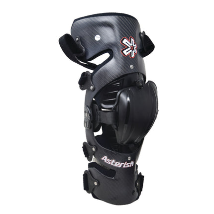 Asterisk Carbon Cell One - Advanced Knee Protector Braces (Pair- Left & Right) for Motocross, Snowboarding, Wakeboarding, Off-Roading, & More - Size XL