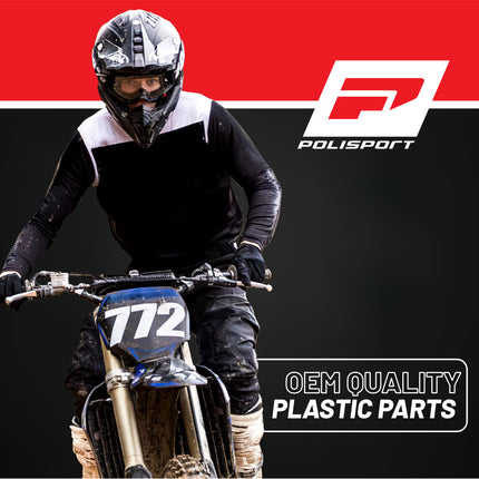 Polisport 8352300009 OEM‑Quality Blue Fork Guards for Yamaha YZ450F (2023→) and YZ250F (2024→) – Durable Injection‑Molded Plastic with Perfect OEM Fit and High‑Gloss Finish