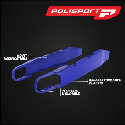 Polisport Motocross Motorcycles (MX) Swingarm Protector for Sherco SEF 450/500 4T (2012-2024) Dirt Bikes - OEM-Style Replacement, High Impact & Abrasion Resistance -Blue