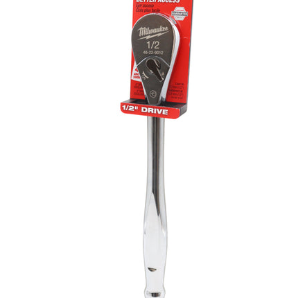 Milwaukee 48-22-9012 1/2 in. Drive Ratchet with 4 Degree Arc Swing and Chrome Finish