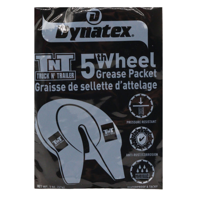 Dynatex 5th Wheel Grease 2 oz Packet - Heavy-Duty Waterproof, Graphite & Moly, High Load Plating, Anti-Rust & Corrosion (Single)