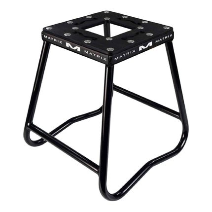 Matrix Concepts C1 Mini Steel Stand - Black | Heavy-Duty Carbon Steel Youth Motocross Lift | 150 lb Capacity | Non-Slip Rubber Top