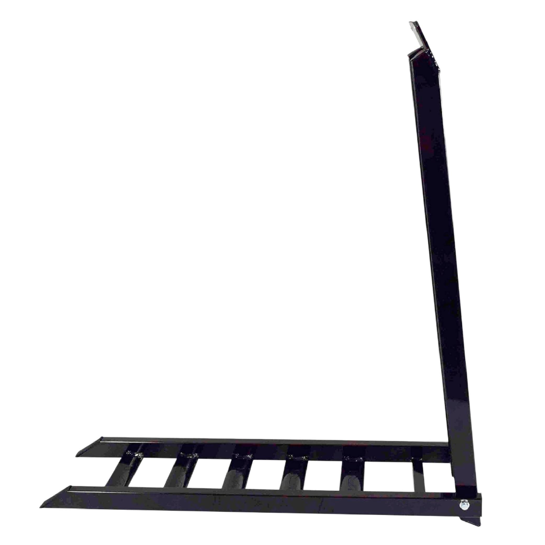 Matrix Concepts A7 Aluminum Ramp - Black | 7.5 ft Folding Loading Ramp | 750 lb Capacity for Motorcycle, ATV, UTV | Heavy-Duty 6061 Aircraft Aluminum | Rubber-Tipped & Safety Straps