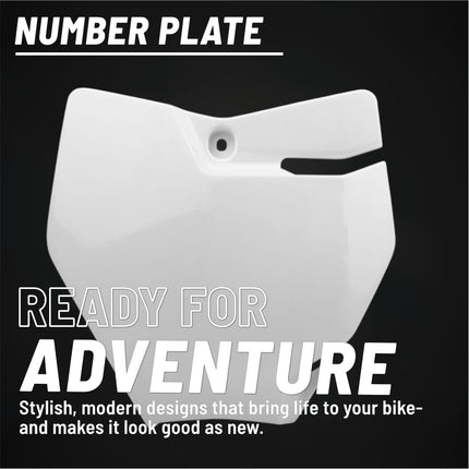 Polisport 8665700001 Front Number Plate for KTM SX65 2016?2023 – OEM-Style Durable White Motocross Plate