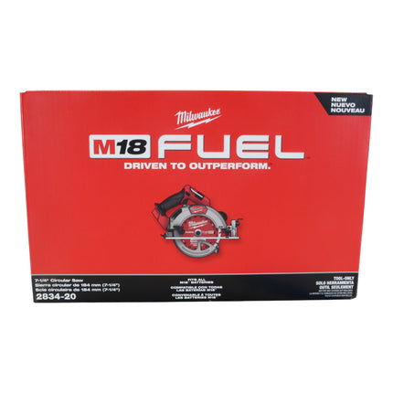 Milwaukee 2834-20 M18 FUEL 18V Lithium-Ion Brushless Cordless 7-1/4 in. Circular Saw (Tool-Only)