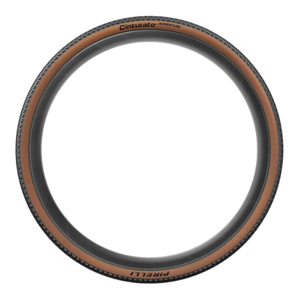 Pirelli Cinturato Adventure Classic Gravel Bike Tires 45 622 (700x45c), Tan Wall Tubeless Ready Bicycle Tire Pair (Set of 2) with Bonus Keychain Bundle, Black/Brown