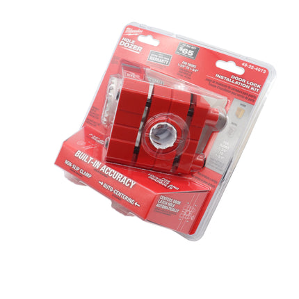 Milwaukee 49‑22‑4073 Door Lock Installation Kit with Hole Saw and Guide Template