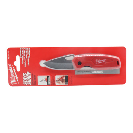 Milwaukee 48-22-1521 Compact Folding Knife with 2.5 in. Stainless Steel Blade - Compact for Pocketed Carry