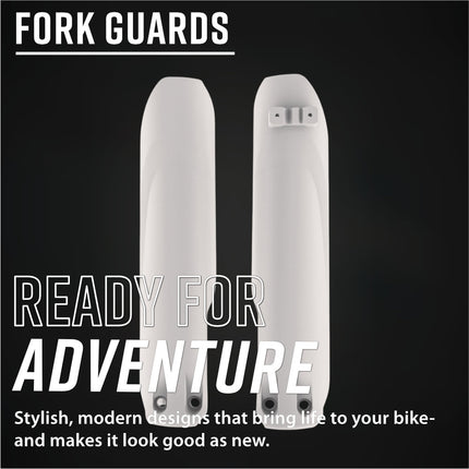 Polisport 8399100002  Fork Guards Beta RR X-Pro / Race (2025-26)  &  Beta RR 2T/4T (2019-26) – Durable OEM‑Style White Fork Protectors