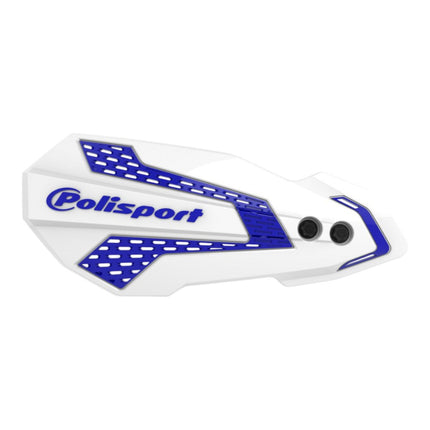 Polisport 8308200016 MX Flow Handguard for Yamaha YZ250 (2008+) – White/Blue  Lightweight Ventilated Motocross Hand Guard Set for Off‑Road and MX Protection