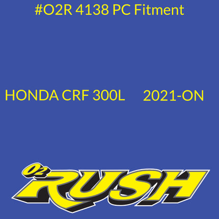 O2 RUSH High‑Performance Adventure Bike & ATV/SXS Air Filter - Fits Honda CRF 300L Pre Cleaner (2021+) – Washable, Reusable, Maximum Airflow & Engine Protection - CNC‑Pre-Oiled Air Filter (2 Pack)