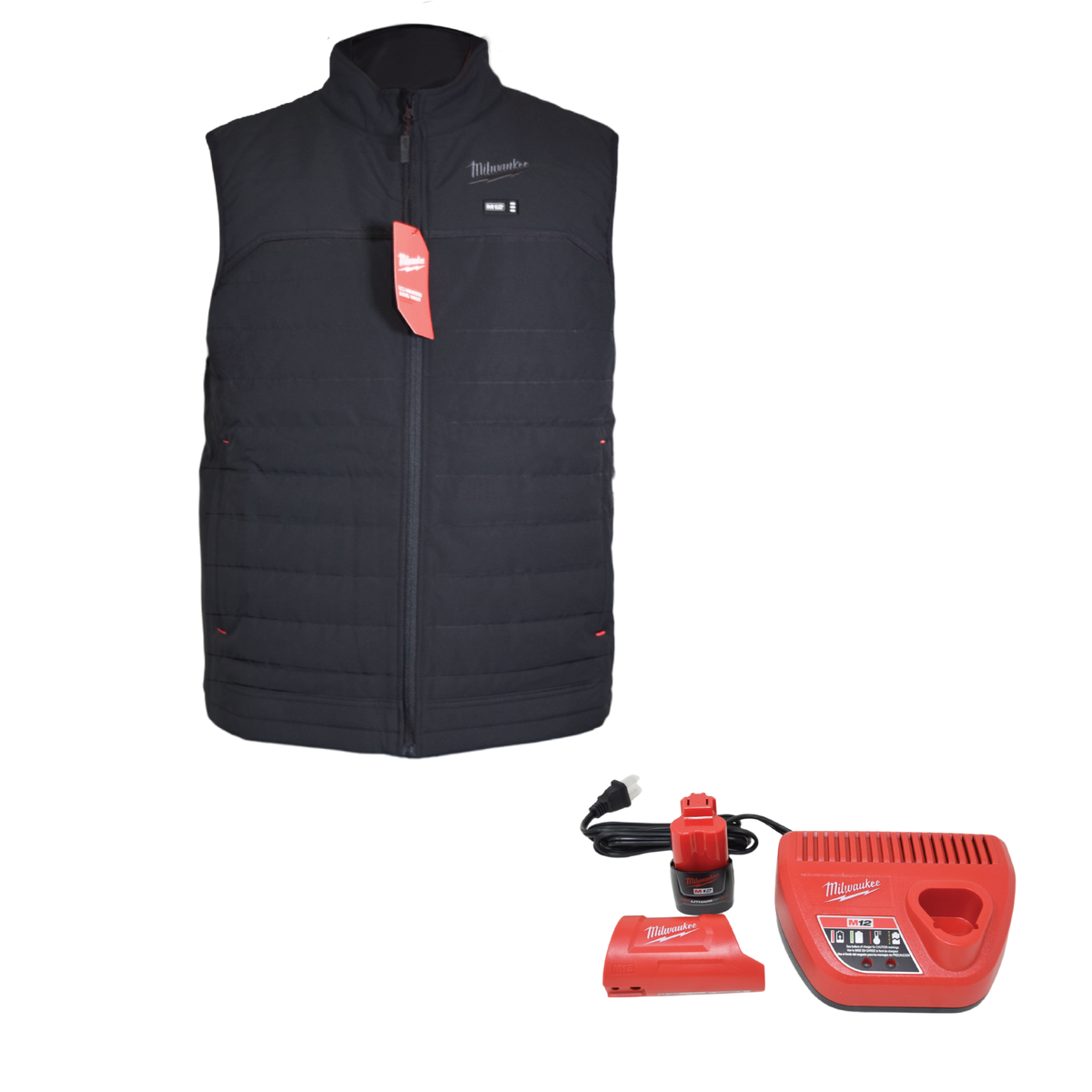 Milwaukee M12 HEAT BLK AXIS VEST KIT M