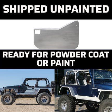 Gen-Right DSK-2200 Aluminum Half Doors Pair with Door Latch Kit for Wrangler TJ/LJ - Lightweight, Trail-Ready Visibility, No Latch Included - Made in the USA