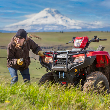 WARN VRX 25 Powersport Winch – 2,500 lb Line Pull Rating, Steel Rope, 12V ATV/UTV Winch with Durable All-Metal Gear Train, Mechanical Brake & Weather-Resistant Design for Powersports Recovery