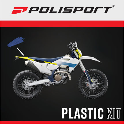 Polisport 8685200009 Rear Fender for Husqvarna TC FC 2023 and Newer, TE FE 2024 and Newer – OEM‑Style Durable Blue Rear Mudguard