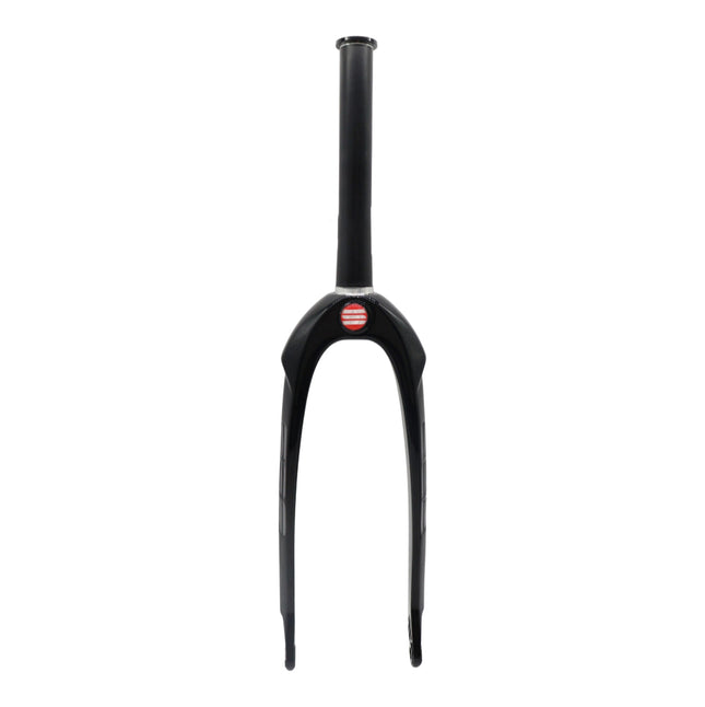 Syndyt SPP Supersized Ultra-High Modulus Carbon Fiber Expert Forks - Black Alloy (20 inch) - Fork Offset 32 mm - 1″ steerer tapering to 1 1/8″; Alloy Steerer Extruded and CNC‑Machined