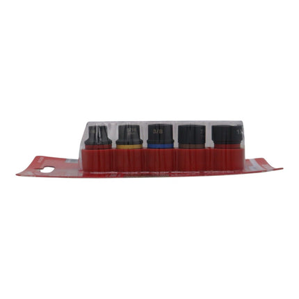 Milwaukee 48-32-8000 SHOCKWAVE Impact Duty Extractor Set, 6-Piece, 1/4 in. to 1/2 in. Fasteners, 3/8 in. Drive, for Rusted, Rounded, or Stripped Fasteners,  Includes Socket Adapter