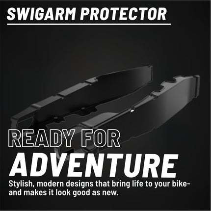 Polisport Motocross Motorcycles (MX) Swingarm Protector for Honda CRF250R (2020-2022), CRF250RX (2020-2022), CRF450R (2019-2022), CRF450RX (2019-2022) Dirt Bikes - Black