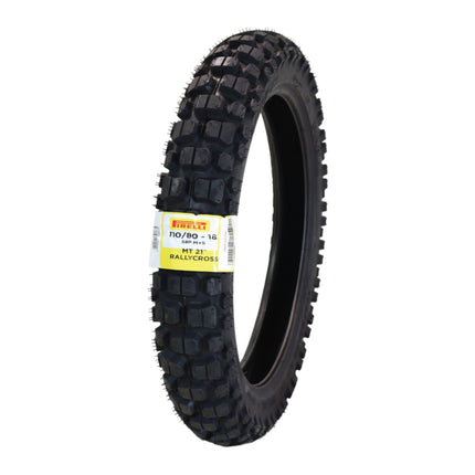 Pirelli MT 21 Rallycross 110/80-18 Rear Motorcycle Tire - DOT Approved, Dual-Sport/Enduro, Aggressive Tread for Off-Road & Rally, High-Performance Grip, Fits Adventure & Dirt Bikes with Keychain
