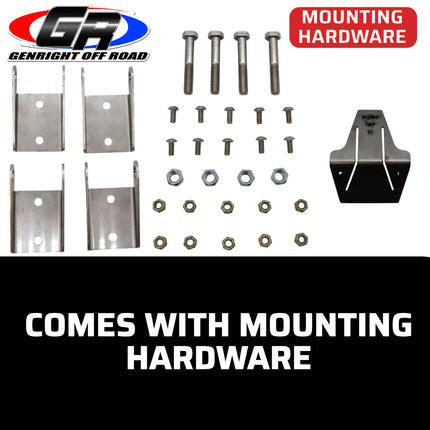 Gen-Right DSK-2200 Aluminum Half Doors Pair with Door Latch Kit for Wrangler TJ/LJ - Lightweight, Trail-Ready Visibility, No Latch Included - Made in the USA