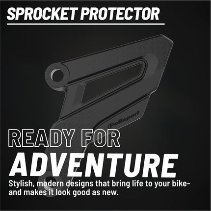 Polisport Front Sprocket Protector Guard Durable Impact Shield for Yamaha YZ125 (2005-25) CR 250R (2002-07) CRF 250R (2004-09) CRF 250X (2004-17) CRF 450R/CRF 450RX (2008) Mud-Resistant (Black)