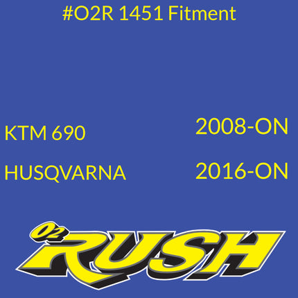 O2 RUSH High‑Performance Adventure Bike & ATV/SXS Air Filter - Fits KTM 690 (2008+), Husq 701 (2016+) – Washable, Reusable, Maximum Airflow & Engine Protection – CNC‑Pre-Oiled Air Filter