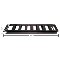 Matrix Concepts A8 8 ft Aluminum Ramp - Black | Folding 750 lb Loading Ramp for Motorcycle, ATV, UTV | 6061 Aircraft Aluminum | Rubber-Tipped, Arched Rungs & Safety Straps