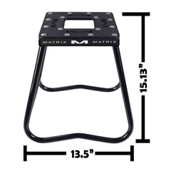 Matrix Concepts C1 Mini Steel Stand - Black | Heavy-Duty Carbon Steel Youth Motocross Lift | 150 lb Capacity | Non-Slip Rubber Top