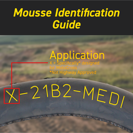 Pirelli Motocross Mousse Set – 80/100-21 Front (X-21B2) & 110/90-19 Rear (X-19E1) Foam Inserts | Flat-Proof Off-Road Tire Inserts for MX Dirt Bikes | Medium Compound | NHS