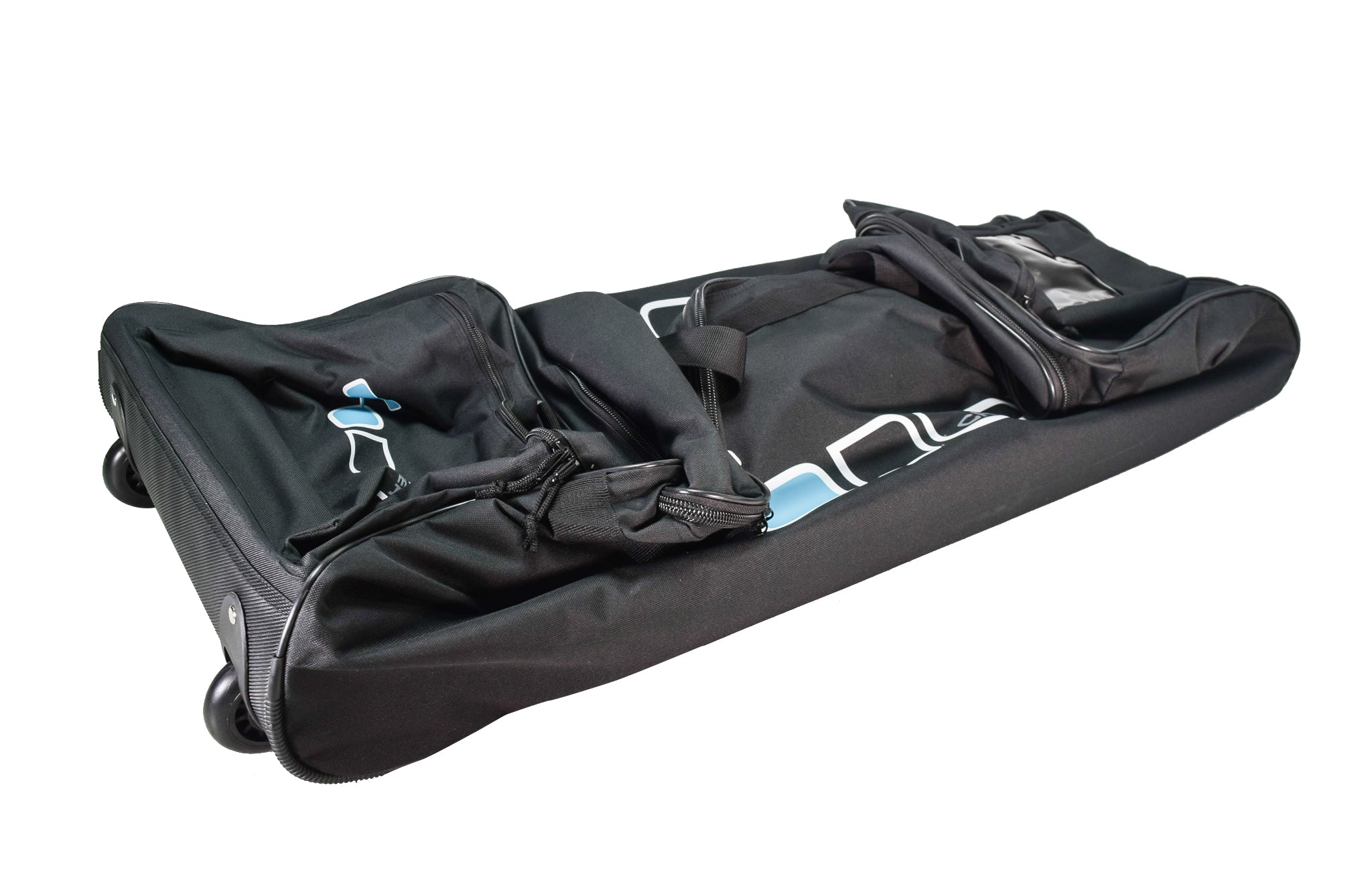 Odor Crusher Roller Duffle Bag with Ozone Generator Eliminates Odors on Clothing