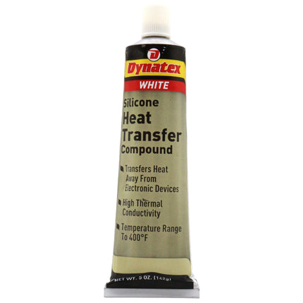 Dynatex Silicone Heat Transfer Compound 5 oz Tube - High Thermal Conductivity, Low Bleed, High Temp Stability, Non-Hardening (Single)