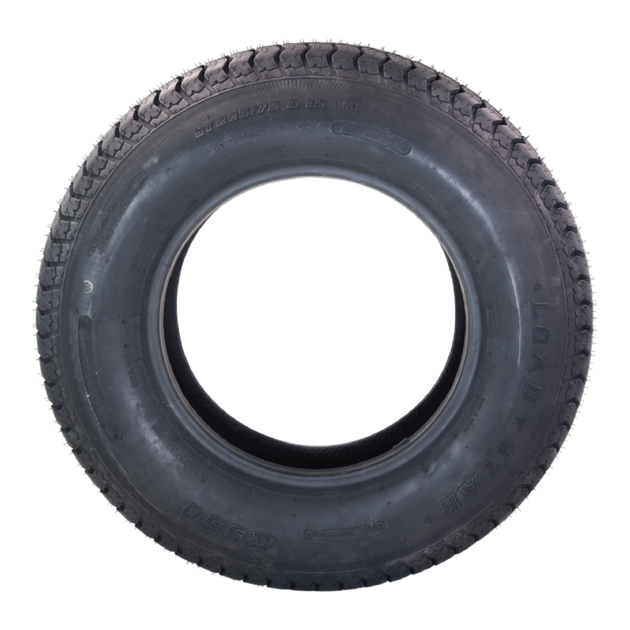 Kenda K550 ST225/75D15 Loadstar Trailer Tire Bias-Ply Tire for Superior Towing Performance with Enhanced Stability for Utility Trailers, Cargo Trailers, and Boat Trailers with Kenda Keychain (2 Pack)