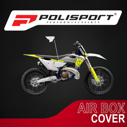 Polisport 8611800001 AirBox Cover for Husqvarna TC/FC 2025+ & TE/FE 2026+ – White – OEM-Style Replica Plastic with Durable Gloss Finish Perfect Factory Fit Impact Resistant