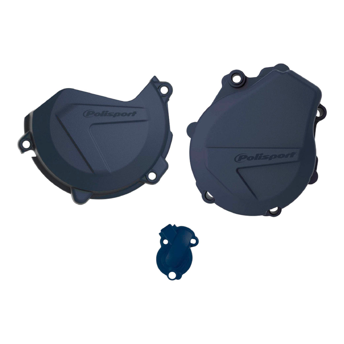 Polisport Clutch and Ignition Cover Protector Kit (Blue)- Compatible with Husqvarna FE 450/501 (2017-2022)