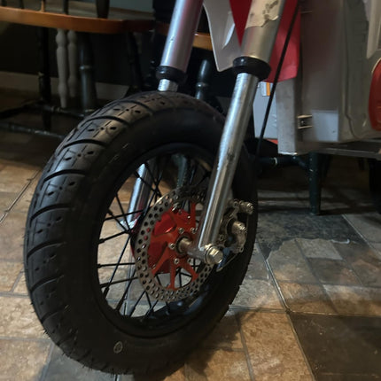 Kenda K329 120/90-10 56J Front/Rear Motorcycle Bias Tire - designed for scooter and moped enthusiasts,  (120-90-10 56J) with Kenda Keychain