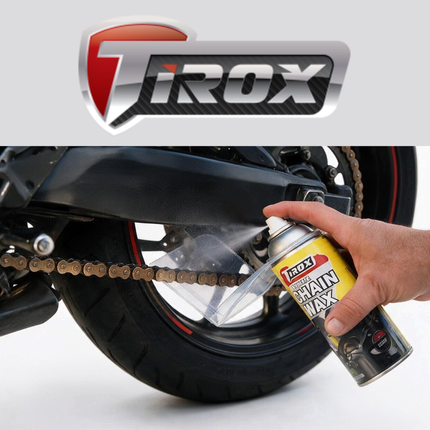 Tirox Overspray Guard 2 Pack – Prevent Chain Lube Overspray, Cleaner Application, Includes 7 Absorbent Pads, Fits Standard Necked Aerosol Cans, No Mess Maintenance for Motorcycles, ATVs, Garage Use