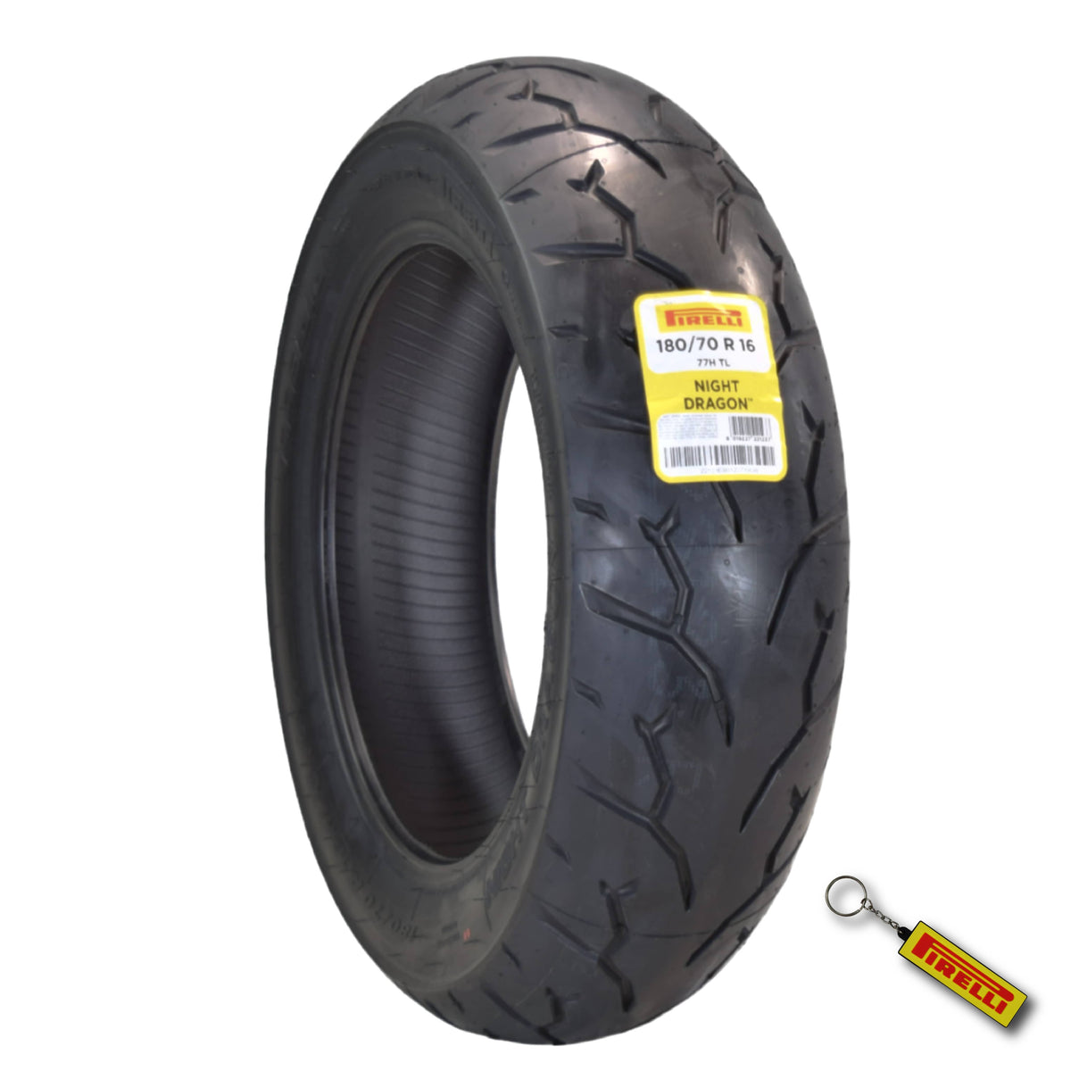 Pirelli Night Dragon 180/70R16 M/C 77H Cruiser Motorcycle Rear Tire w/ Keychain