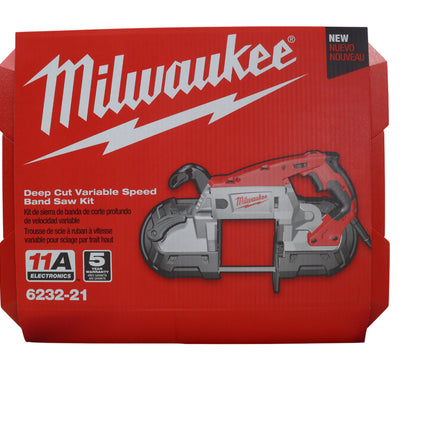 Milwaukee Deep Cut Corded Band Saw – 11 Amp Variable Speed Band Saw with All-Metal Gear Housing, Tool-Free Blade Changes & LED Light – Includes Carrying Case