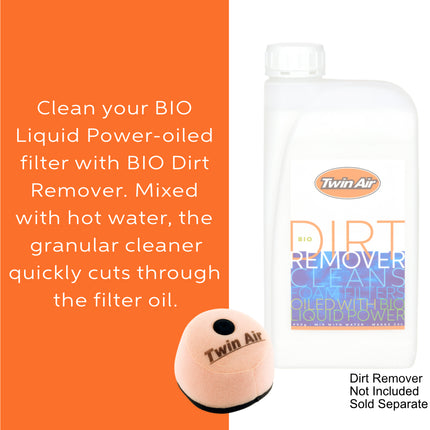 Twin Air PowerFlow Kit for Suzuki  – Fits RM-Z450 2005–2017, RM-Z250 2007–2018 – High-Performance Washable, Reusable Off-Road Motocross Filter (OEM part # 13780-37F20)