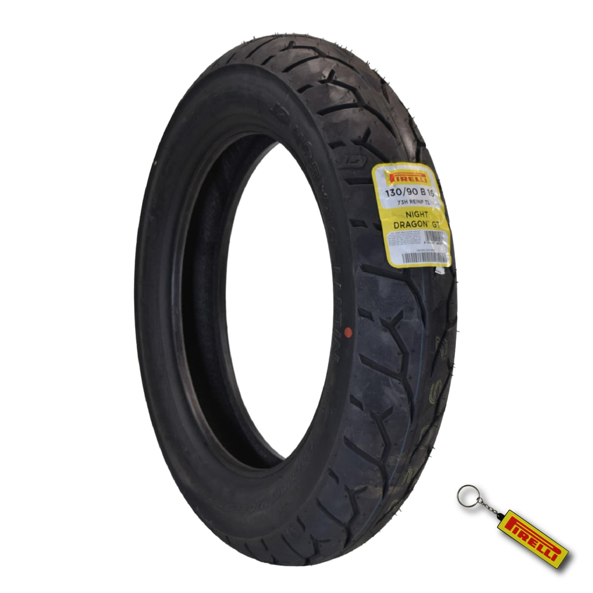 Pirelli Night Dragon 2211600 130/90B16 M/C 73H Front Motorcycle Tire w/ Keychain