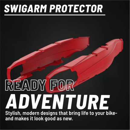 Polisport Motocross Motorcycles (MX) Swingarm Protector for Polisport Durable TPU Swingarm Protectors for Beta RR 250/300/350 (2013-2022), Xtrainer 300 (2015-2022) Dirt Bikes - Red